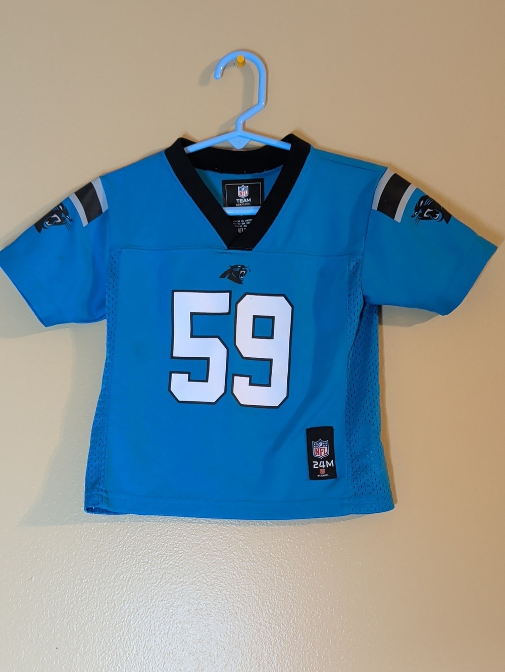 NFL Kids Carolina Panthers Jersey Size 24 Months